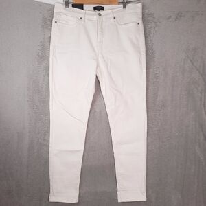 Banana Republic Skinny Fit White Denim Jeans Mid Rise 32 /14 NWT